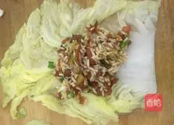 Illustration of how to make rice with baby cabbage 5