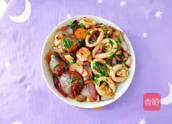 Illustration of how to make fried squid with onions and mushrooms 15