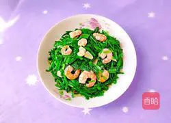 Illustration of how to make fried leeks and shrimps 14