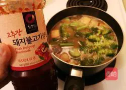 Illustration of how to make Korean miso soup for lazy people 8