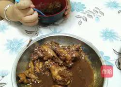 Illustration of the lazy version of braised chicken legs 5