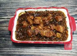 #Hebei cuisine#Pork stewed vermicelli recipe illustration 22
