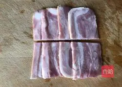 Illustration of how to make steamed tofu with bacon 3