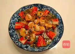 Powder steamed rice Illustration of how to make crab meat sticks 10