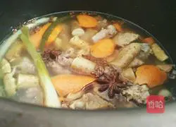 Illustration of braised yam and pork ribs 10