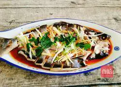 Illustration of how to make steamed fish 10
