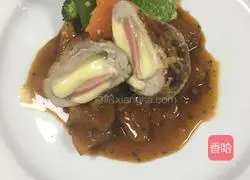 Cheese, ham, pork chops Practice illustration 4