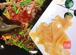 Illustration of how to make duck gizzards with pickled pepper 8