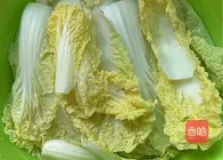 Illustration of how to make baby cabbage vermicelli 2