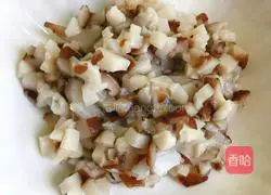 Instructional illustration of millet, celery and meatballs 7