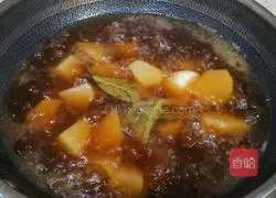 Braised radish Illustration of how to make beef brisket 11