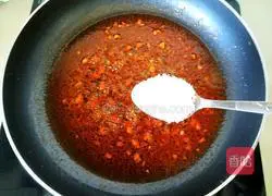 Tomato sauce and quail eggs Practice illustration 8