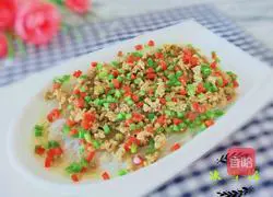 Illustration of how to make steamed vermicelli with minced meat 11