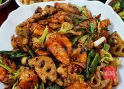 Illustration of how to make spicy hot pot shrimp 19