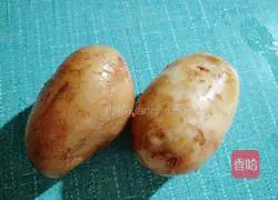 Illustration of how to make vinegar-coated potato shreds 2