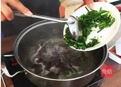 Leek and pork blood soup recipe 3