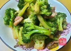 Illustration of how to make fried meat with broccoli 8