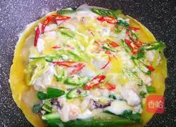 Illustration of how to make Korean seafood onion pancake 10
