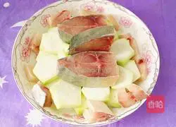 Illustration of how to make steamed loofah 5