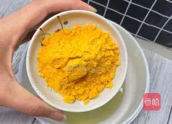 Illustration of how to make crab roe tofu 2