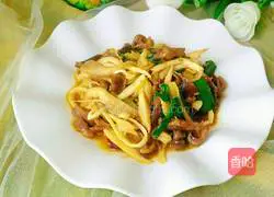 Illustration of how to make fried duck gizzards with mushrooms 9