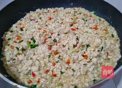 Illustration of how to make minced meat tofu 29