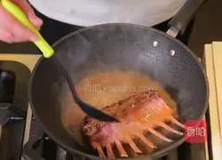 Illustration of how to cook New Zealand lamb chops with vegetables and rice 4