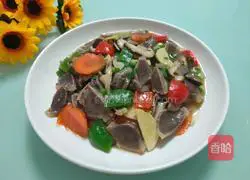 Illustration of how to make fried duck gizzard slices 12