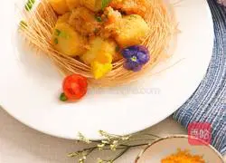 Large.All you need to show off your cooking skills is salted egg yolk! Super delicious salted egg yolk shrimp tofu~ Recipe 12