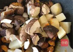 Illustration of home-cooked large plate chicken 12