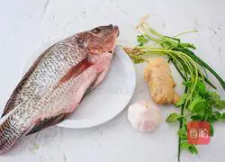 [Lantern Festival on the 15th day of the first lunar month] Illustration of home-style steamed tilapia 1