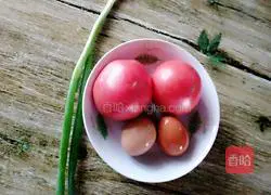 Illustration of how to make tomatoes and eggs 1