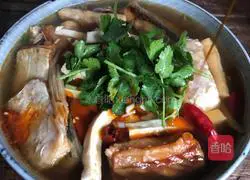 Illustration of how to stew cured fish with dried tofu 12