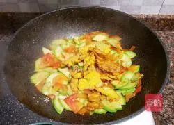 Illustration of how to make tomato-fried zucchini 11