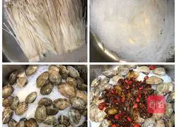 Illustration of how to make clam fans 4