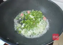 Illustration of how to make barbecued pork and fried green pepper bento with eggs 7