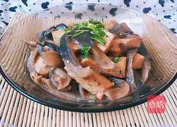 Illustration of how to make mushroom stewed tofu 12