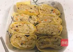 Illustration of how to make dry tofu sausage 7