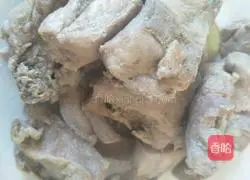 Illustration of braised pork ribs and stewed potatoes 1