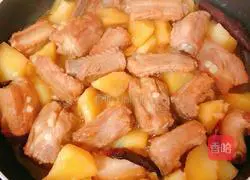 Homestyle pork ribs and potatoes stewed Illustration of how to do it 15
