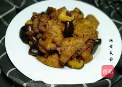 Illustration of making mushroom oil tofu 12