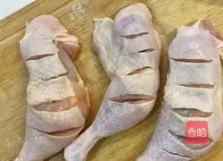 Delicious with rice Illustration of how to make chicken legs 1