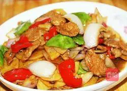 Illustration of how to stir-fry potato slices 7