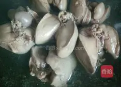 Carrot Illustration of how to make fried chicken liver 2