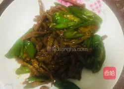 Recipe for shredded green pepper beef Illustration 5