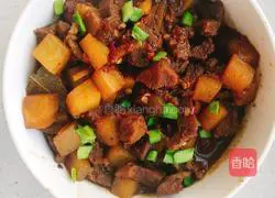 Illustration of how to make beef stewed radish 8