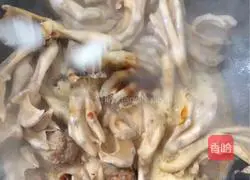 Illustration of braised pork ribs with duck feet 8