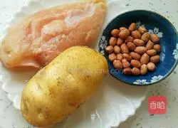 Illustration of how to make diced potato chicken 1