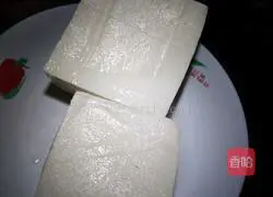 Illustration of how to make pan-fried tofu 1