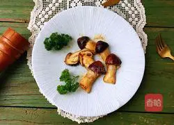 Illustration of how to fry matsutake mushrooms in butter 9